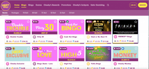 Cheeky Bingo Homepage