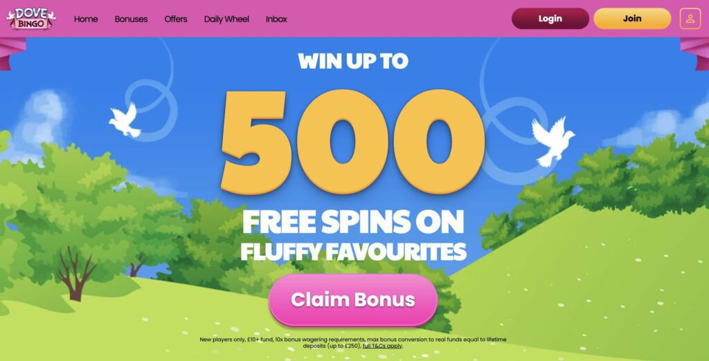 Dove Bingo Welcome Offer