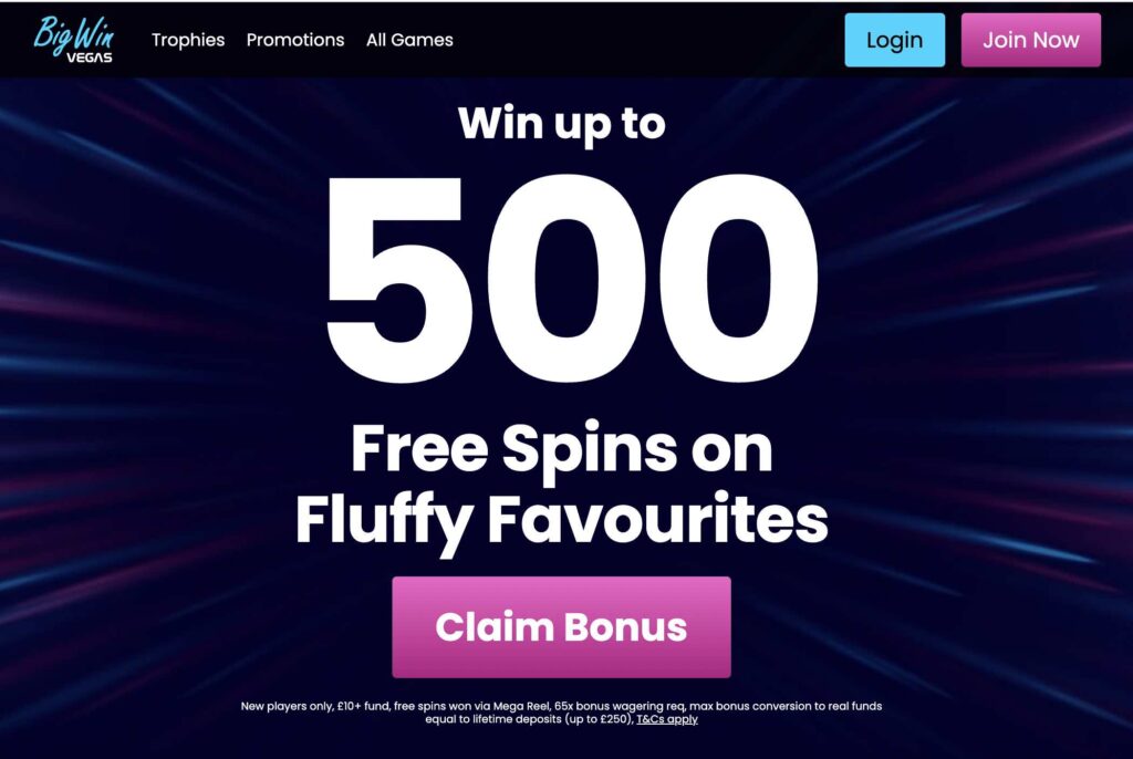 Big Win Vegas Welcome Offer