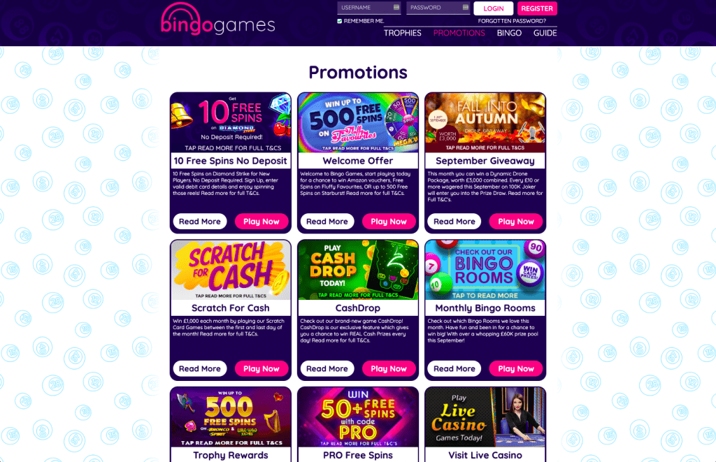 Bingo Games Promotions