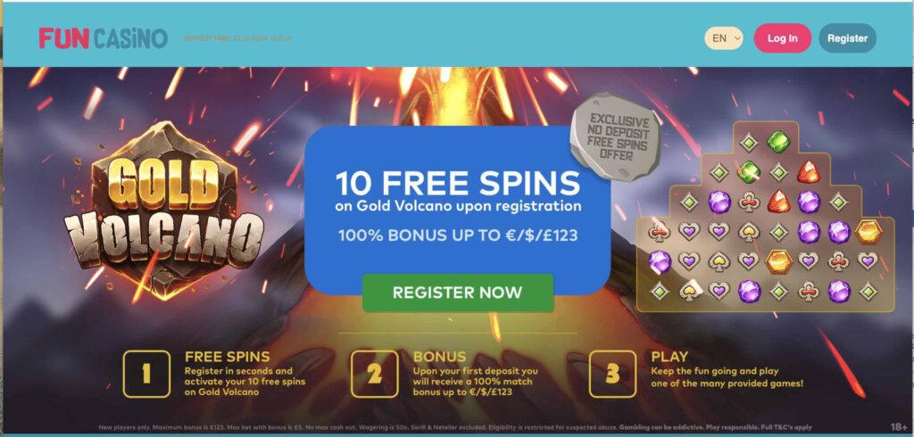 Fun Casino Homepage