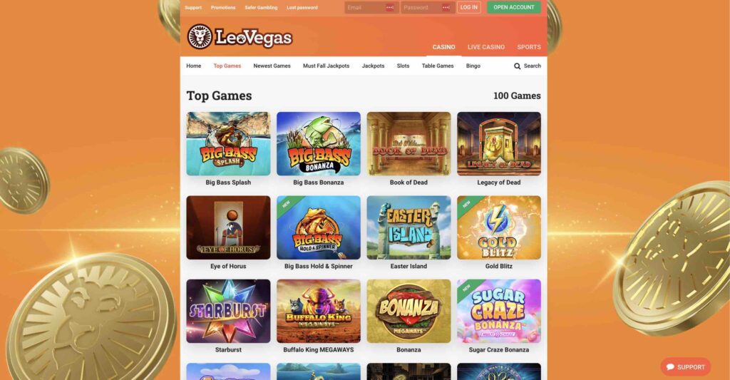 Leo Vegas-Top Games