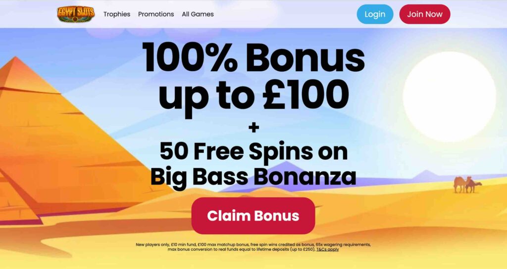 Egypt Slots Homepage