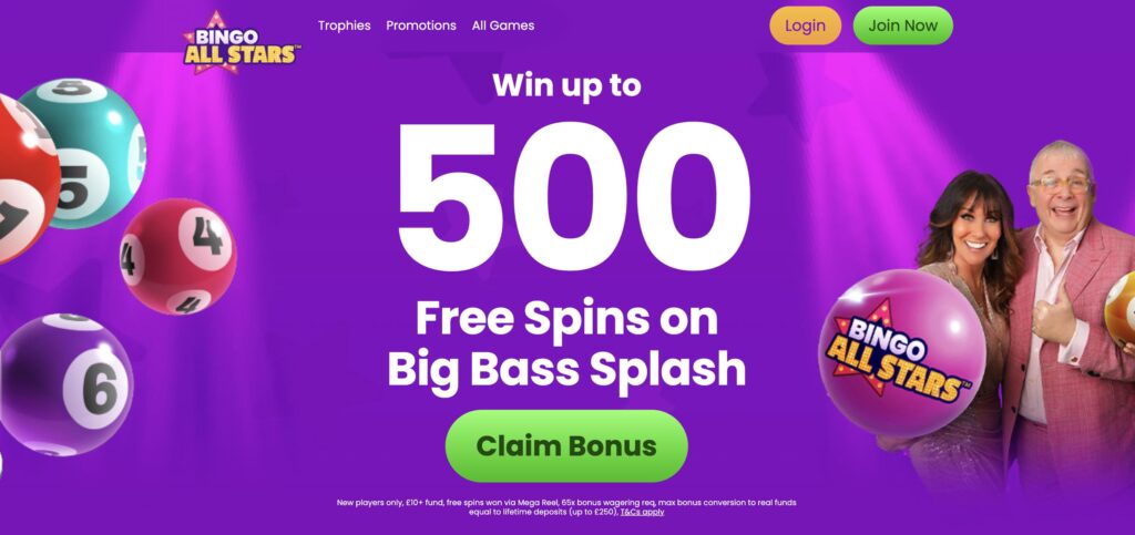 Bingo All Stars Welcome Offer