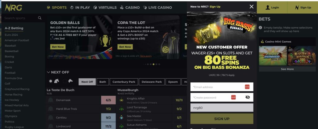 NRG Homepage