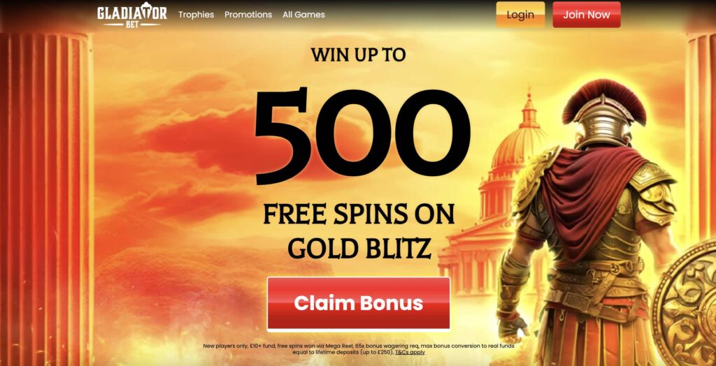 Gladiator-Bet-Welcome Offer