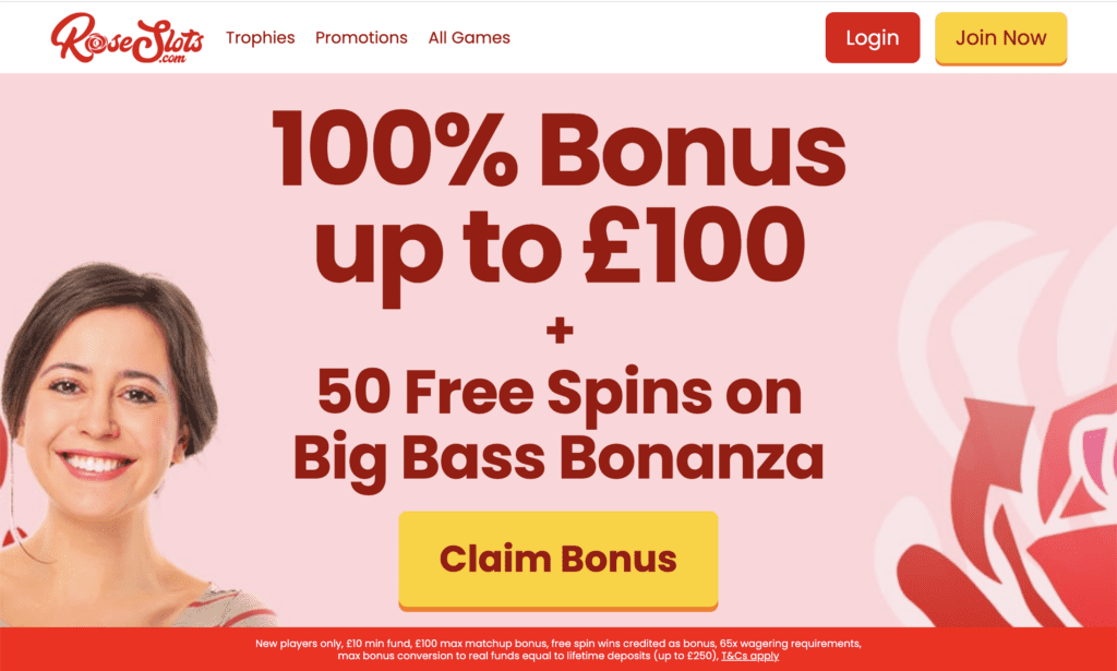 Rose Slots Welcome Offer