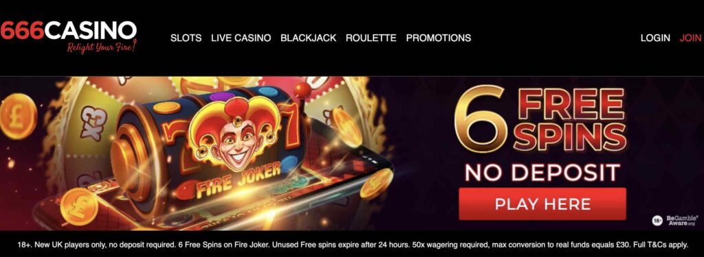 666 Casino Welcome Offer