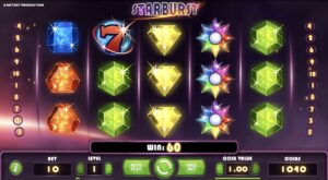 Starburst from NetEnt with an active Wild Reel